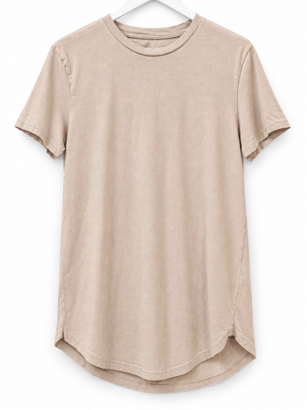 H&M Short Sleeve Round Neck Tee in Beige